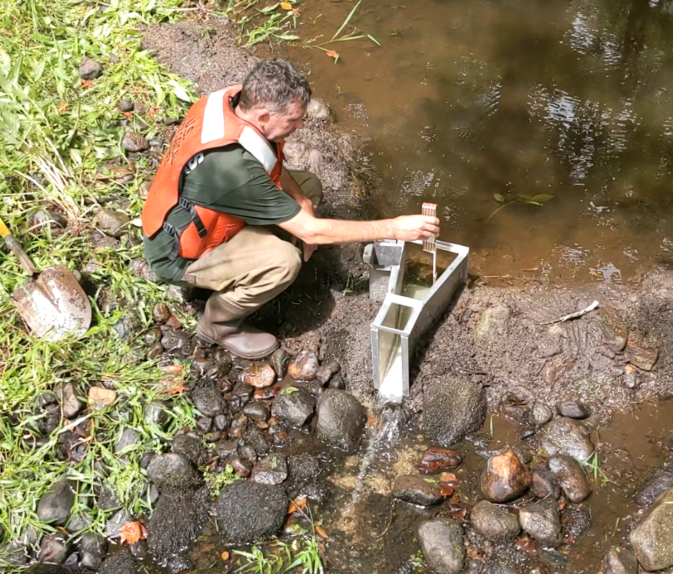 Low Streamflow Measurement at Pendleton Hill Brook Near Clark Falls